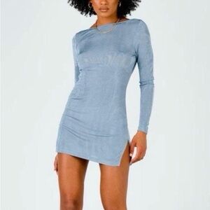 Lioness Sky Blue Long Sleeve Dress
